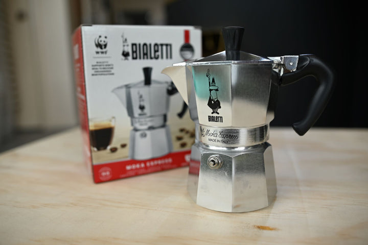 Bialetti Moka Express Italian Stovetop Choose Sizes – DecafCo - Main Image