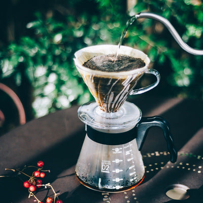Hario V60 Pour Over Coffee Bundle + 250g Decaf